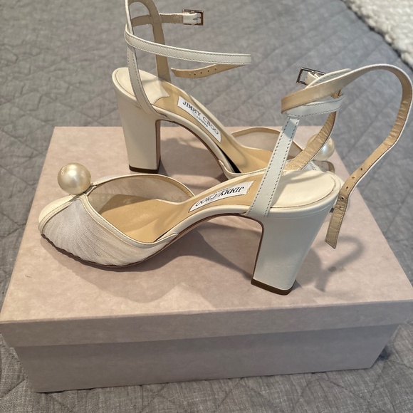 Jimmy Choo Shoes - Worn ONCE White Pearl Jimmy Choo Heels